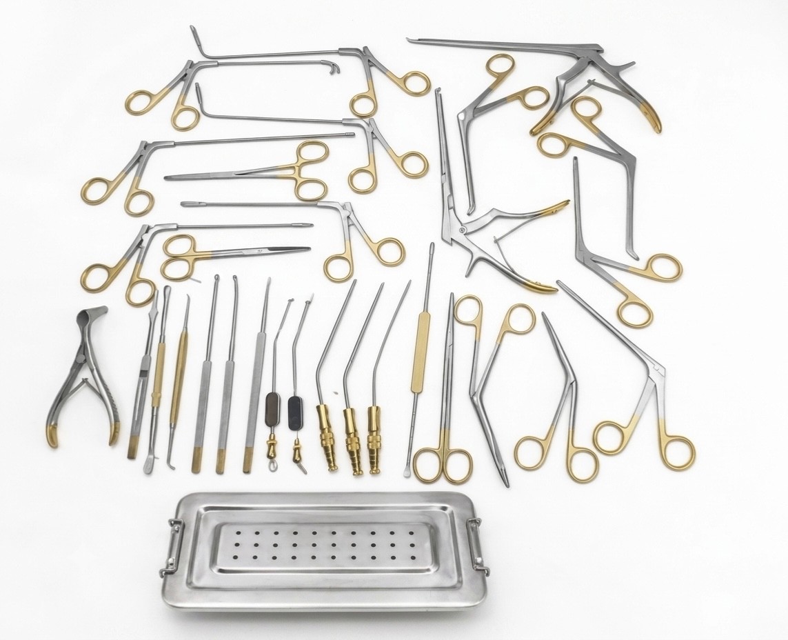 Fess Instruments Set, Complete Set of Endoscopic Sinus Surgery Instruments