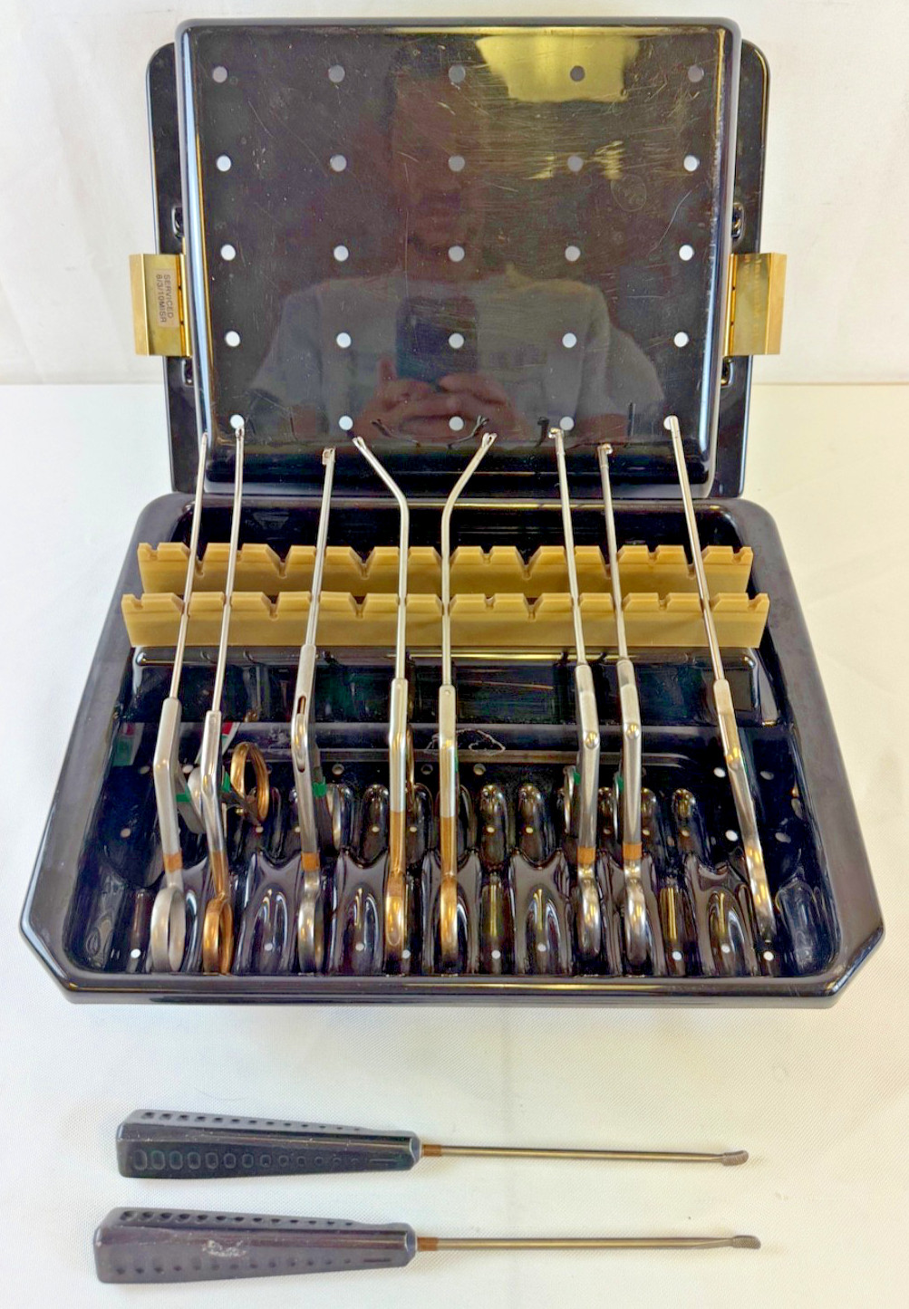 Set of 10 Stryker Arthroscopic Punch Set w/ Rasps & Case Orthopedics Arthroscopy