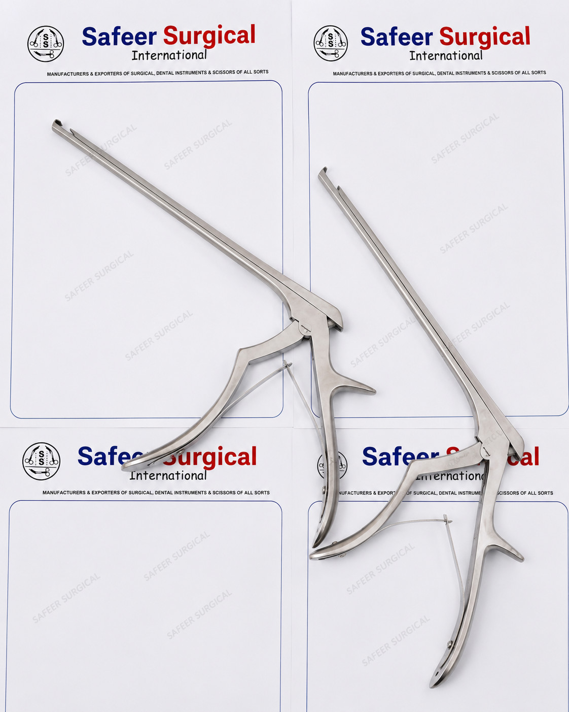 Kerrison Laminectomy Punch Bone Ejector 40°Upward Jaw 18/20/23cm 1-6mm Stainless