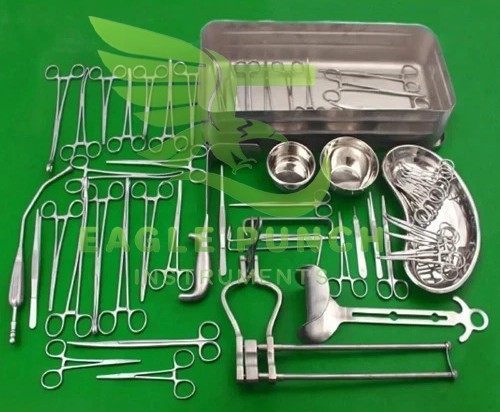 Cesarean Surgical Instrument Set 59 pcs–OB/GYN C-Section Kit with Sterilization