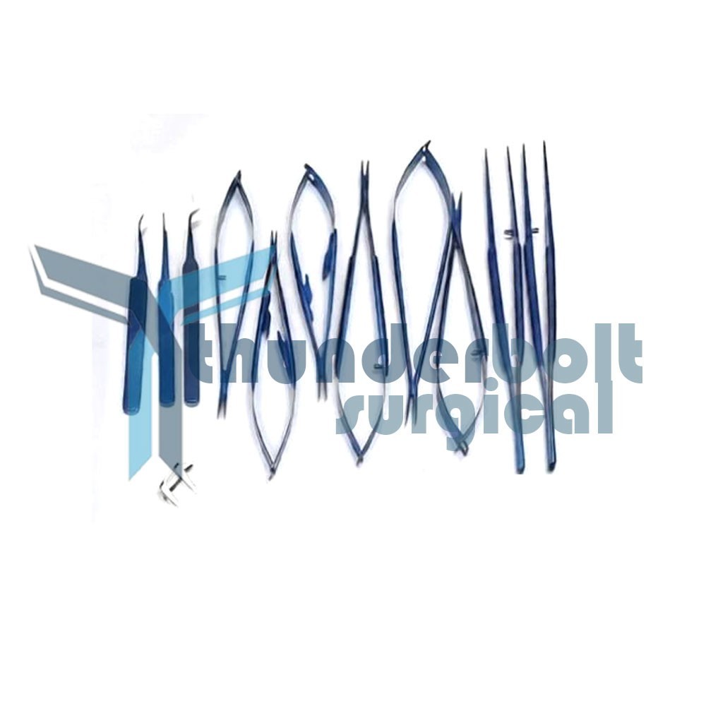 Micro surgery instruments set Neuro Surgical Titanium coated Instrument