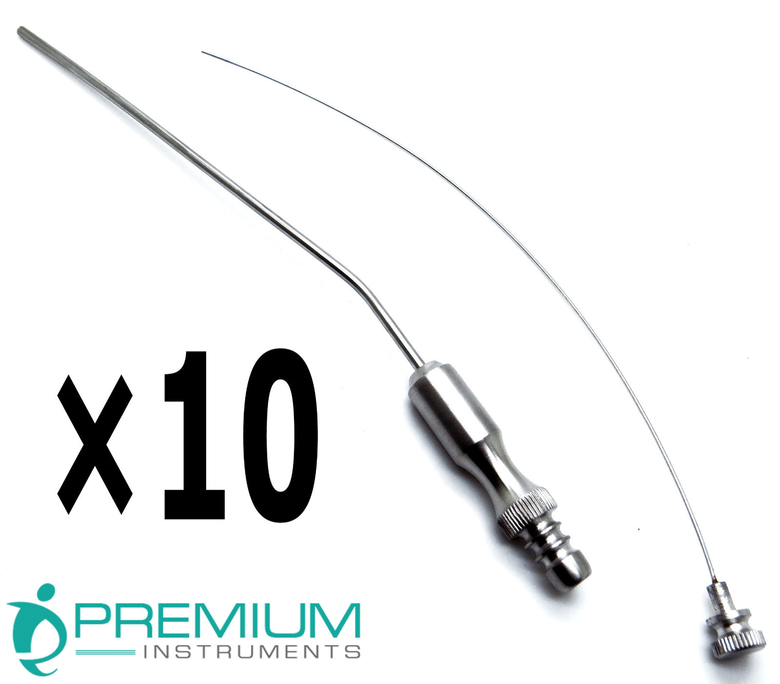 Frazier Suction Surgical Tube 8 (2.67mm) 7.6″ Diagnostic Instruments Set of 10