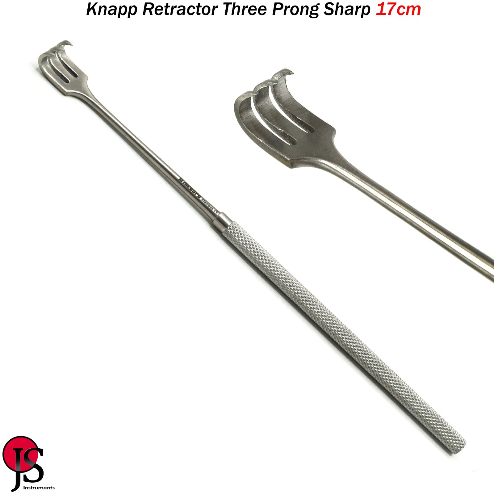 Surgical Knapp Retractor Three Prong Sharp 17cm Surgery Instruments