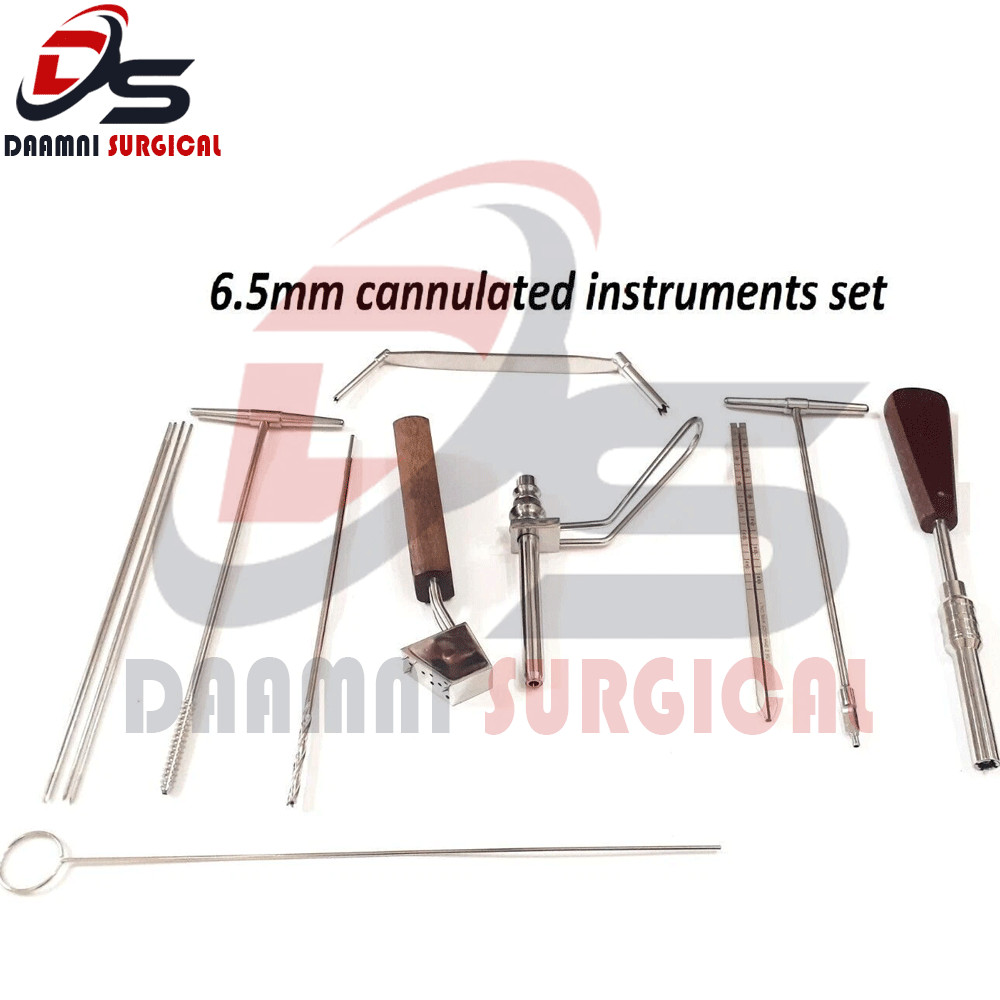 Orthopedic 6.5mm Cannulated Screw Instrument Set Of 10