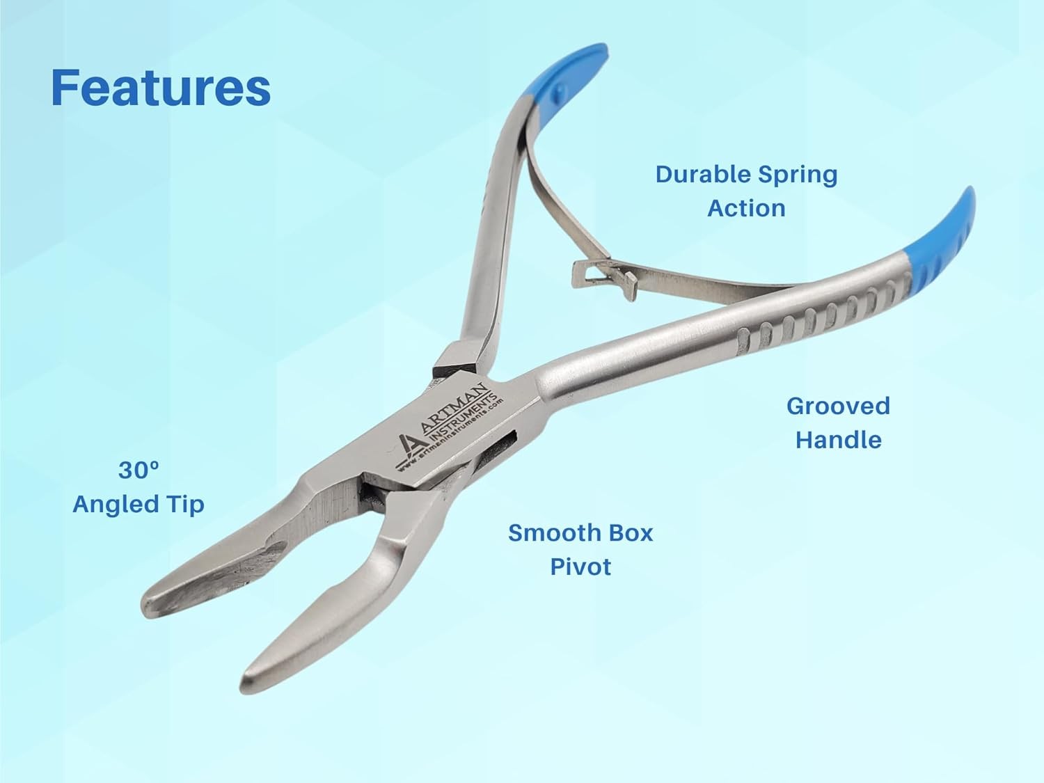 ARTMAN INSTRUMENTS Blumenthal Bone Rongeur – 30-Degree Curved Tip Surgical Denta
