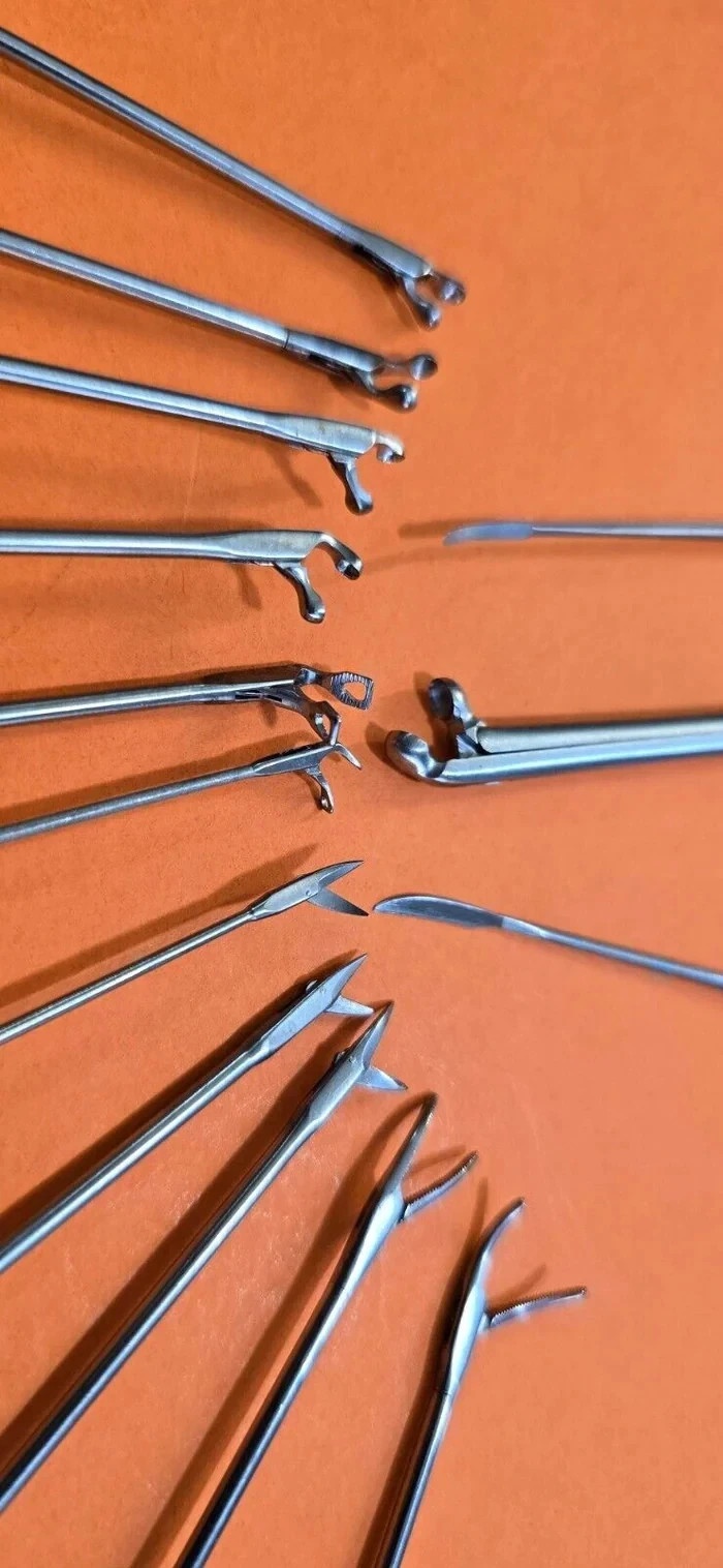 Karl Storz / Pilling Surgical Laryngeal Instrument Set 14 Pcs with Sterilization