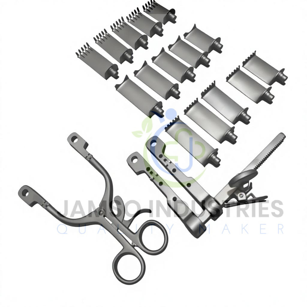 Neuro Spine Caspar Cervical Retractor Set of 17 Pcs Orthopedic Instruments