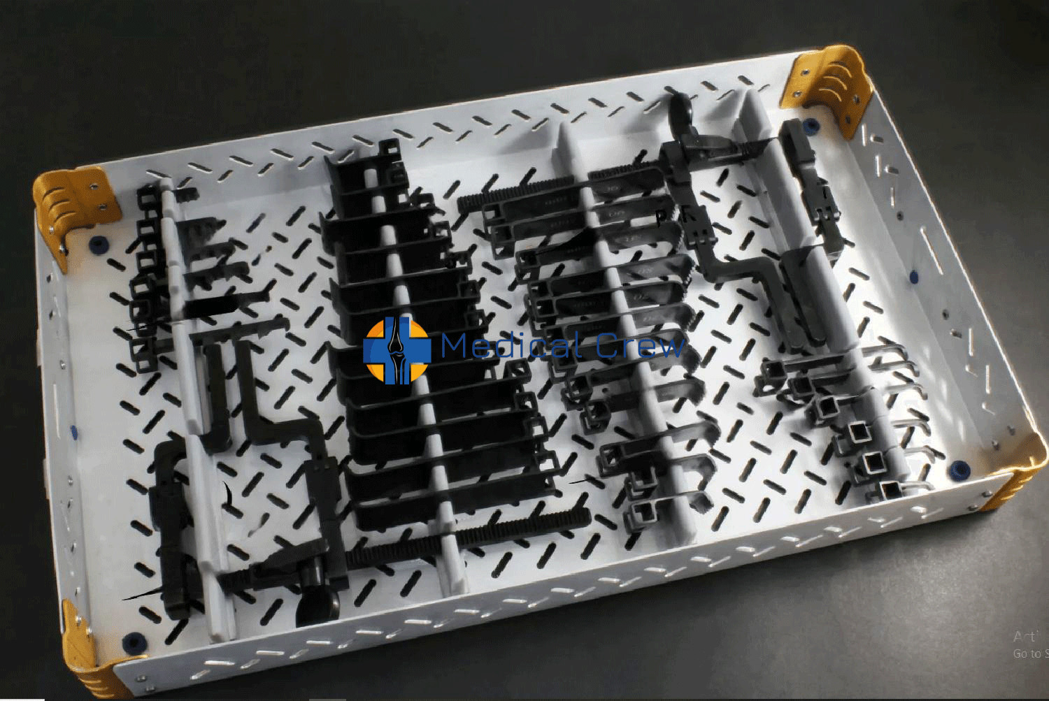 McCulloch Micro Discectomy Lumbar Retractor Black Color Aluminium Box 39 PCs Set