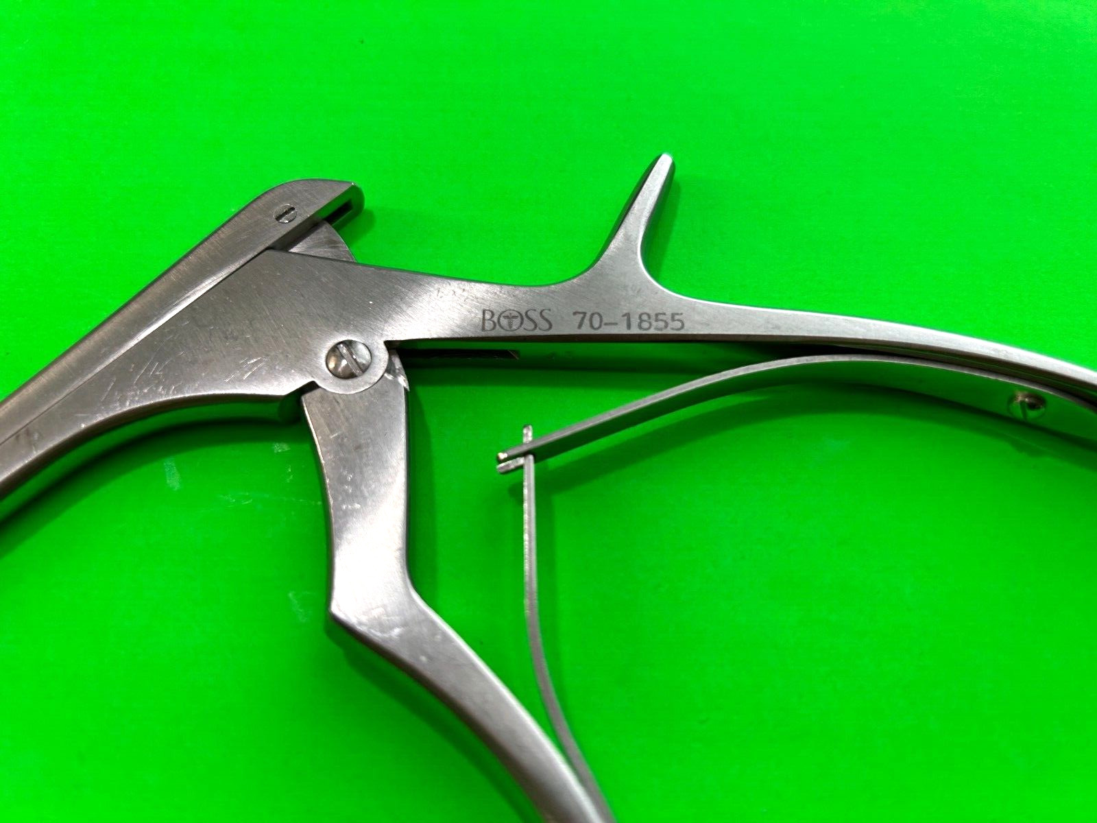 BOSS Surgical 70-1855 Orthopedic Kerrison Rongeur 5mm Up Bite, 40°, Shaft 8″