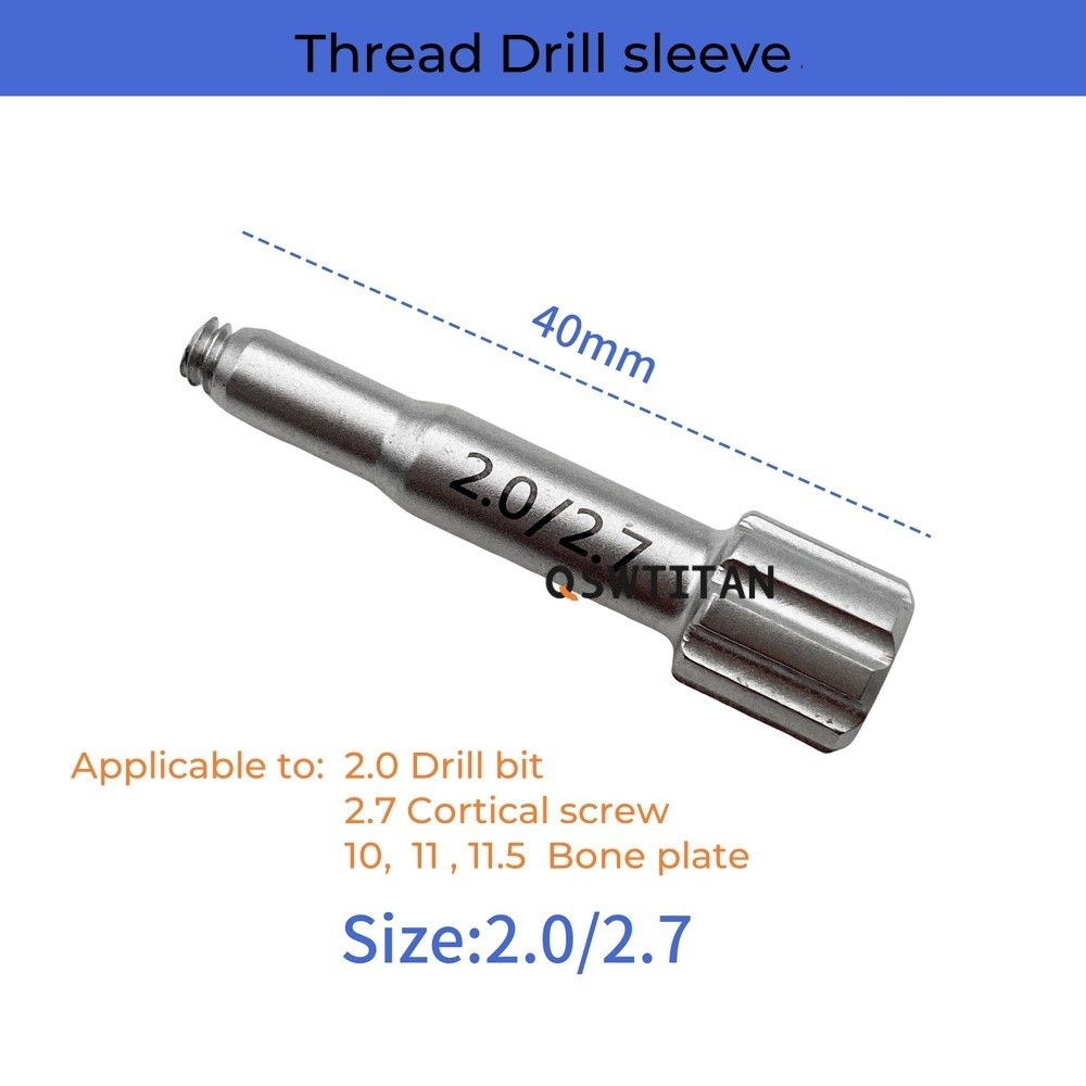 Stainless Steel Drill Bits Guider Autoclaveable Drill Sleeve Orthopedics