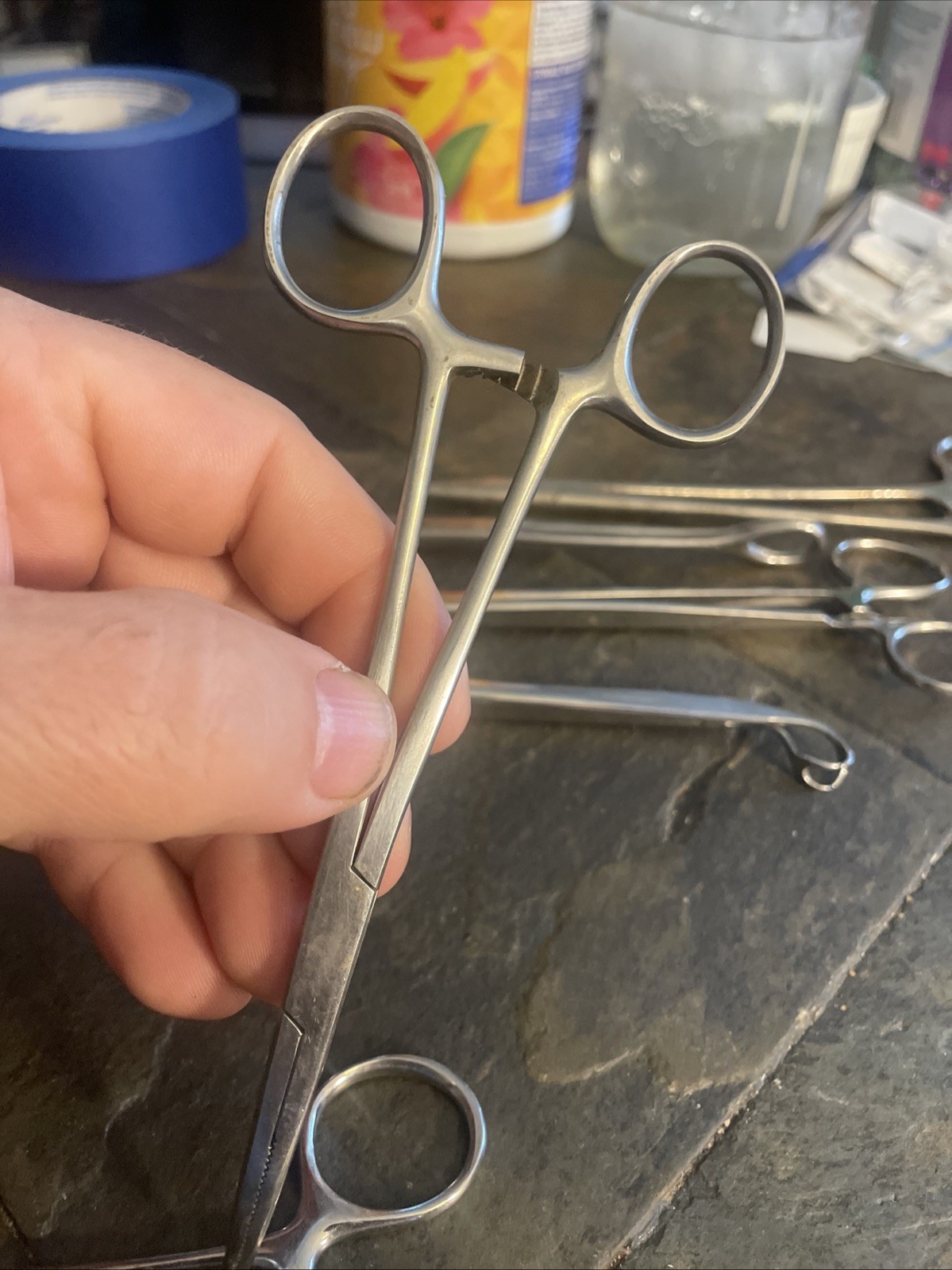 LOT OF 9 STAINLESS STEEL SURGICAL MEDICAL DENTAL INSTRUMENTS