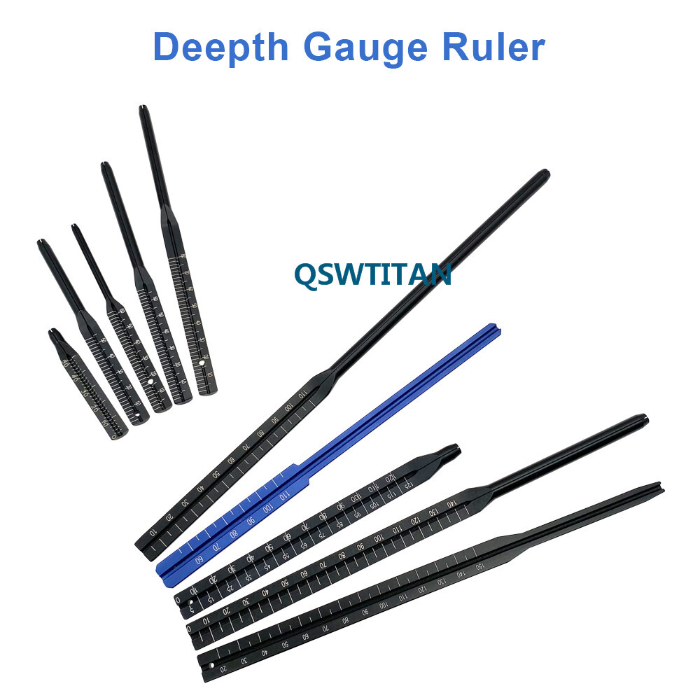 Hollow nail depth gauge Kirschner wire probe Orthopedic surgical instrument