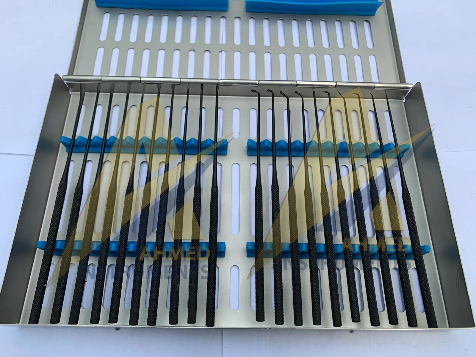 Rhoton Micro Dissector Expanded 20 PCS Set of Stainless Steel with steel case