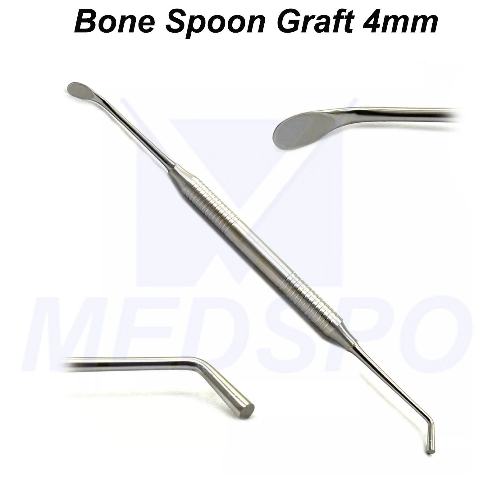 Dental Bone Spoon Graft Scoop Packer Plugger 4mm Surgical Implant Instruments