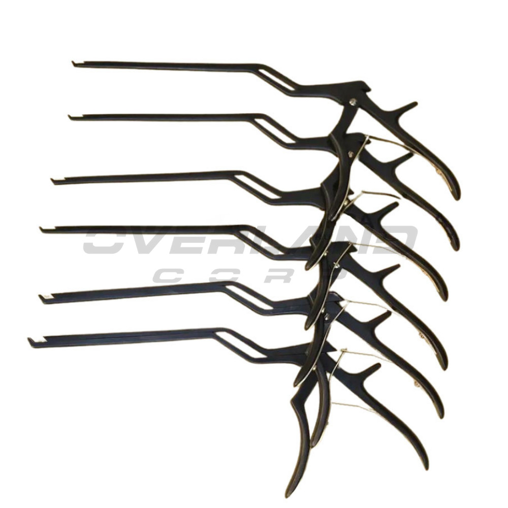 Kerrison Bayonet Bone Spine Rongeurs German Set of 6 Pcs Orthopedic Instruments