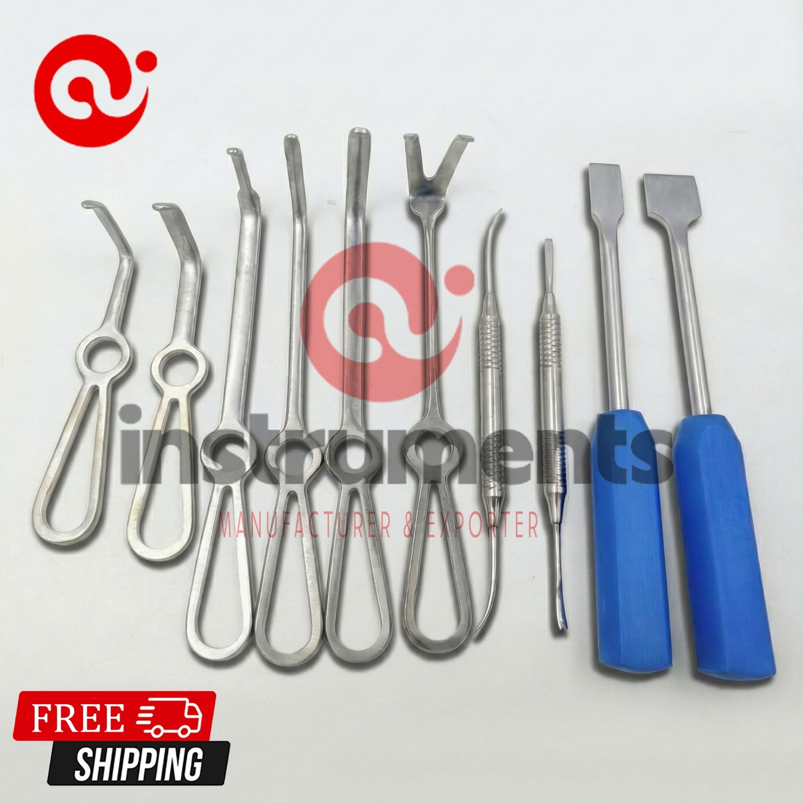 Minimally Invasive Orthognathic Surgery Set of 10 Pcs Instruments A+ Quality