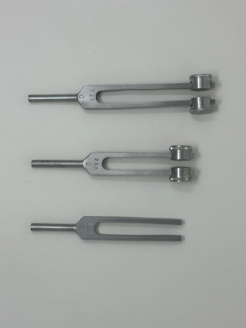Tuning Fork Set of 3 Medical Surgical Diagnostic Instruments