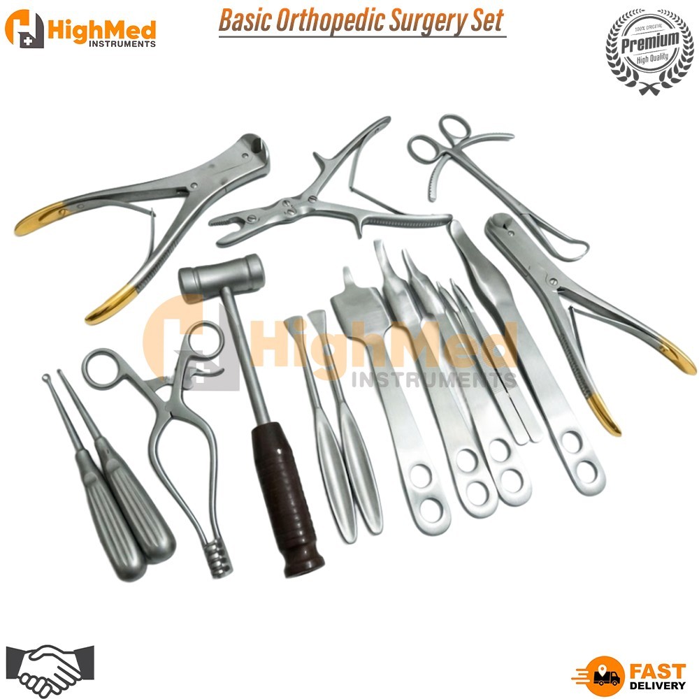 Basic Orthopedic Surgery Set of 16 Pcs Surgical Spine Orthopedic Instruments