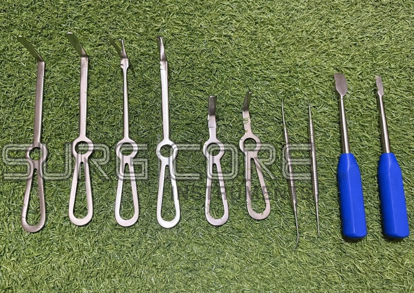Set of 10 Pcs Minimally Invasive Orthognathic Surgery Instruments High Quality