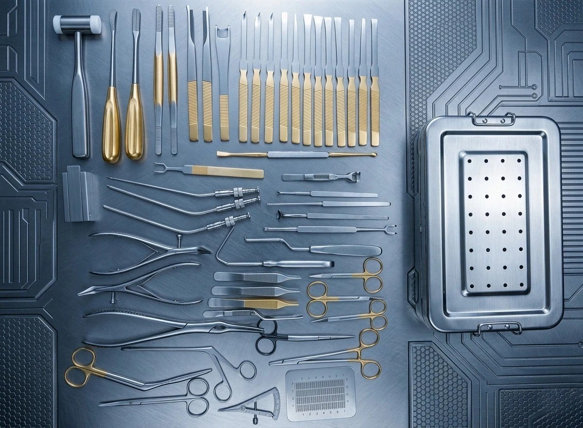 Rhinoplasty 50 pcs set Nose & Plastic Surgery instruments with box