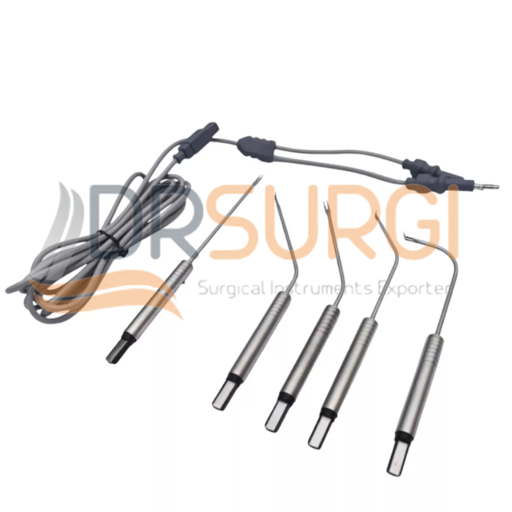 Bipolar Electrodes Set Electro Surgical ENT instruments High Quality