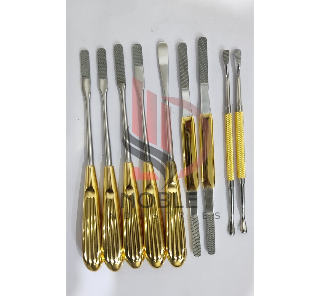 Nasal Rasp Rhinoplasty Nasal Nose Job Rasps Care Instruments Set Of 9 Pcs