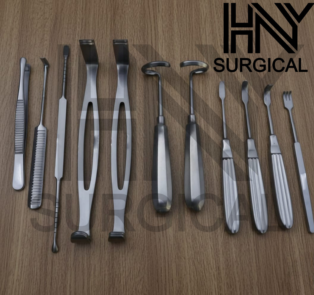 DANIEL GUBISCH RIB HARVEST SET OF 11 Pcs, Plastic Surgery Instruments