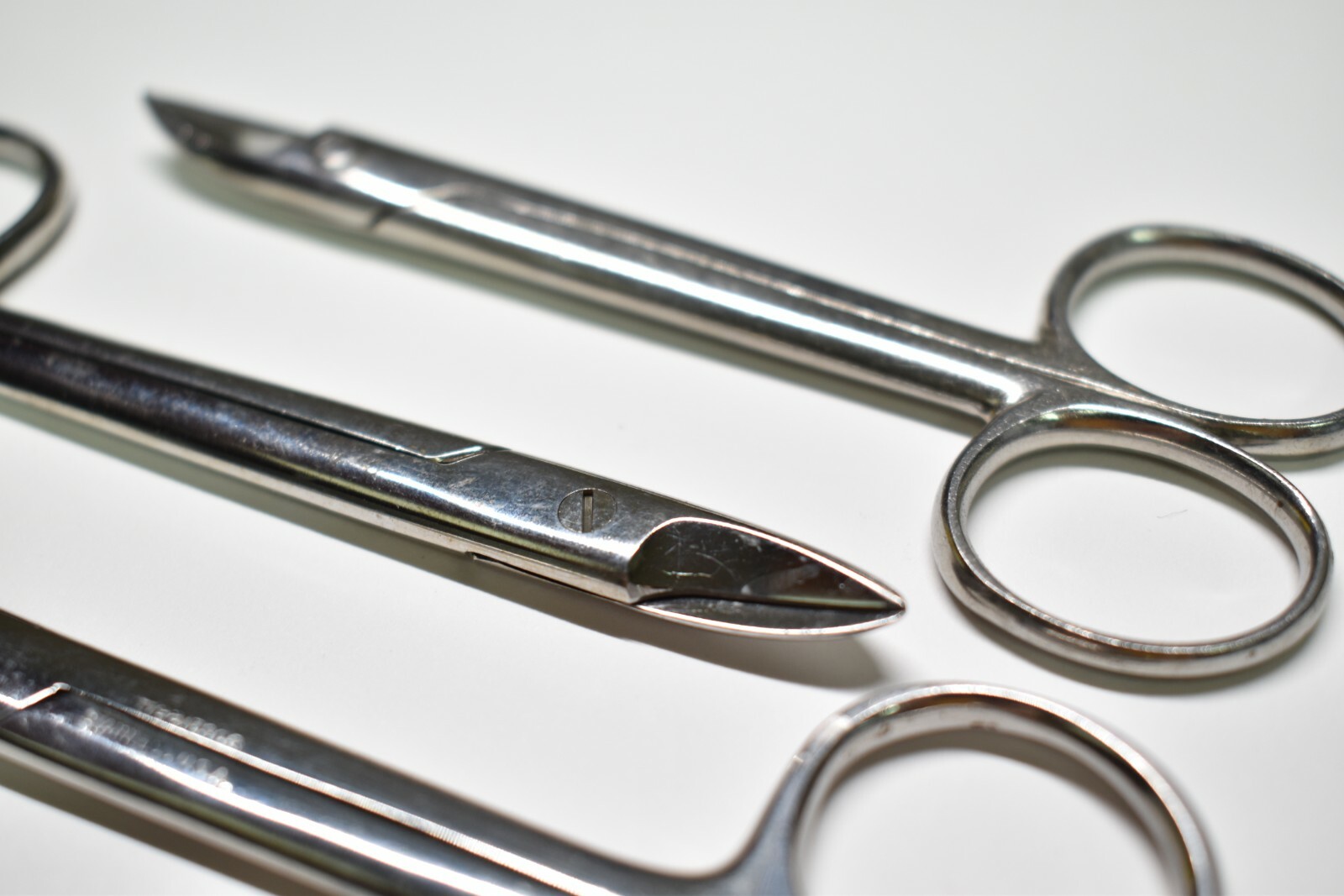Dental Oral Surgery Orthodontic Wire Cutting Scissors 4 1/4″ Curved Blade 3 PCS