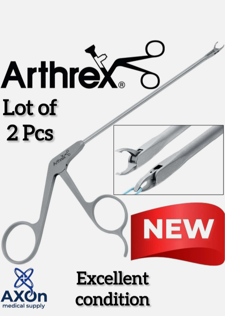 2 Pcs Arthrex AR-12540 Suture Retriever, 3.4mm, Straight Shaft OEM Tool