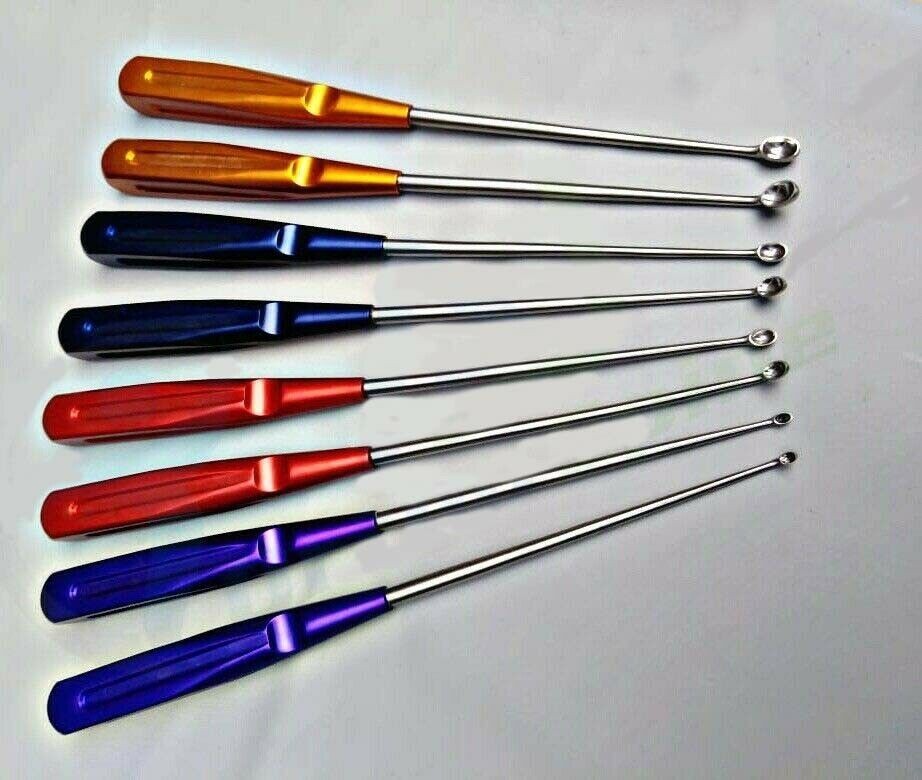 Bone Cervical Curettes Spine Orthopedics Spine Instruments 8 Pieces i
