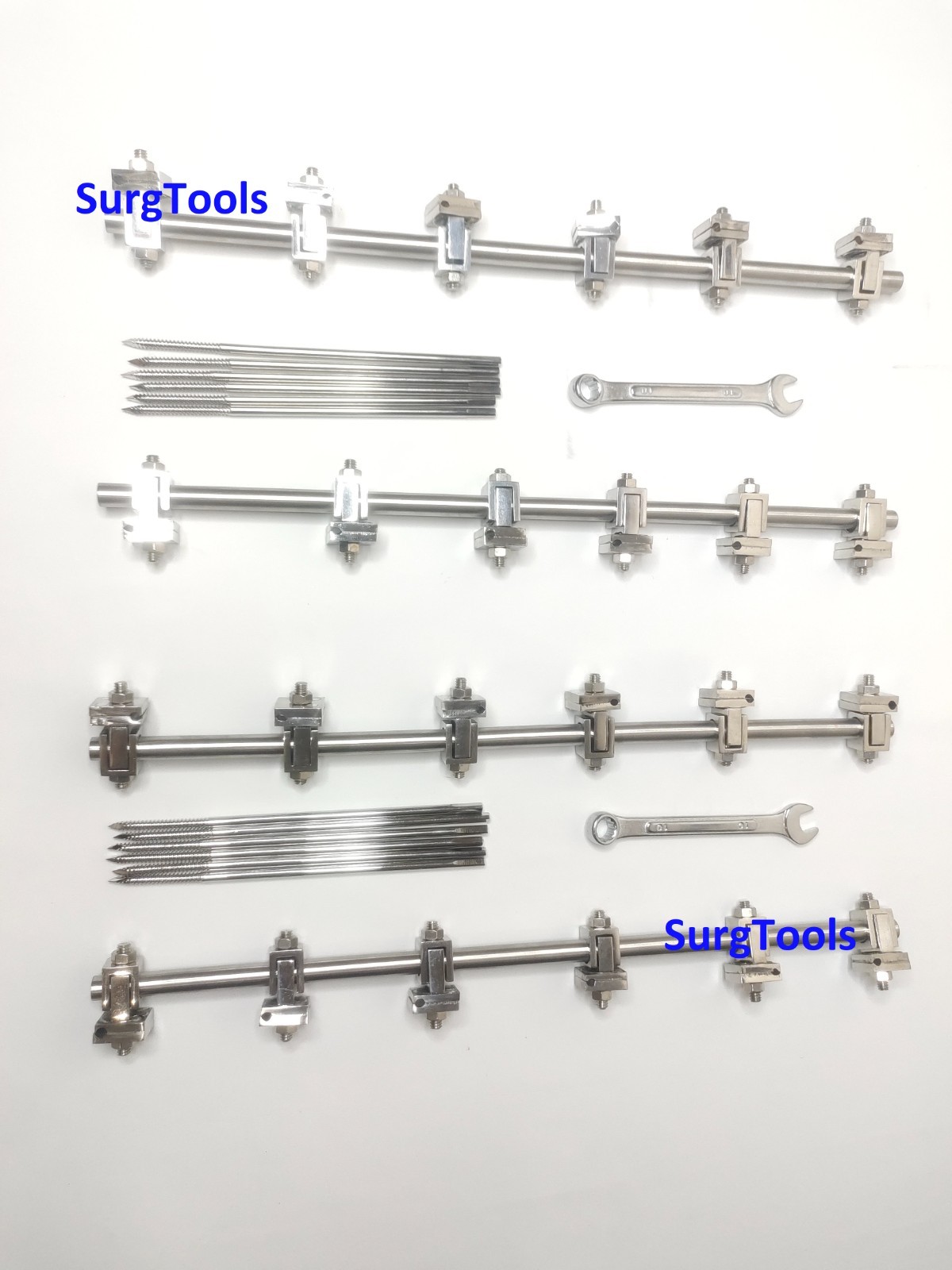 AO External Fixator Set Distal Radius 2.4 Tibia 4.5 and Femur 5.0 (3 Sets)
