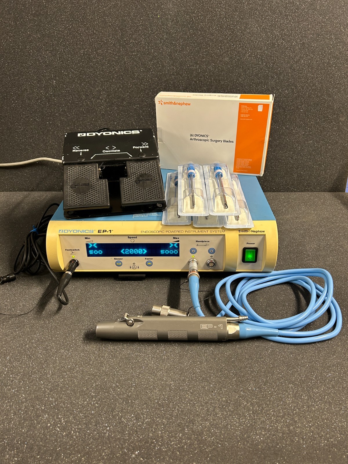 Smith & Nephew Dyonics EP-1 Power Shaver System W/ Footswitch & FREE Blades