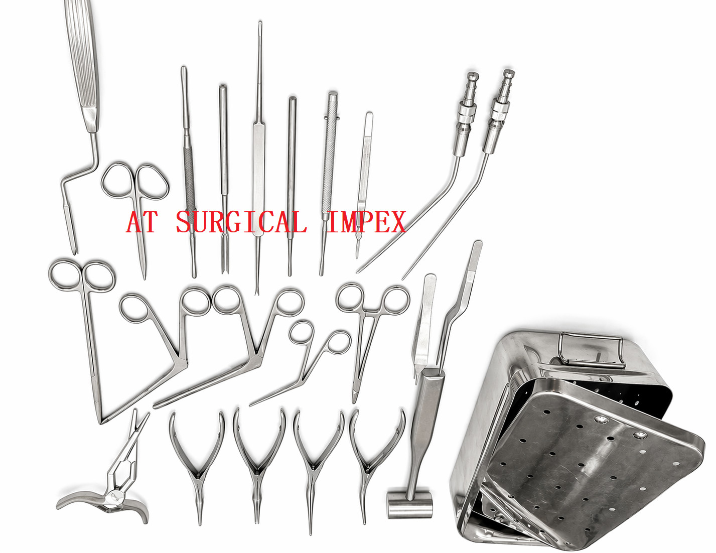 Septoplasty Instrument Set 24 Pc ENT Nasal Surgery Kit Stainless Steel Tools