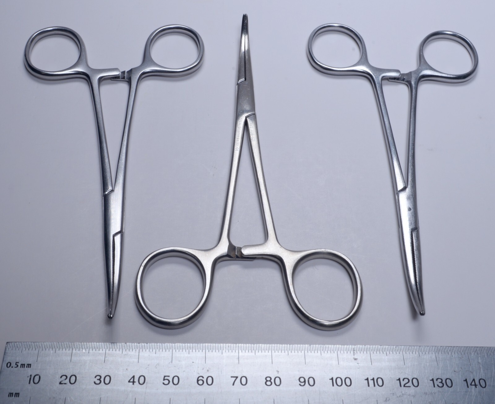 3x Integra Jarit #106-121 Crile Curved Forceps 5¾” Stainless Steel Surgical