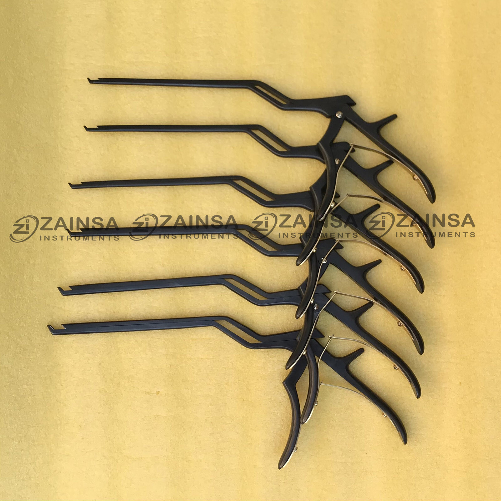 Kerrison Bayonet Bone Spine Rongeur, German Orthopedic Instruments Set of 6 PCs