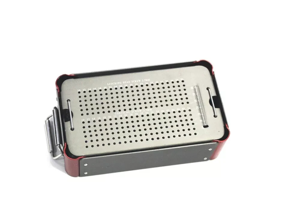 Orthopedic Empty Case Box For 2.7 mm Cortical Screw Surgical Instrument