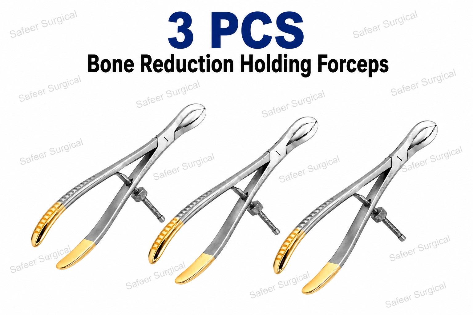 3PCS Bone Holding Reduction Forceps Orthopedic Surgical Instruments Stainless