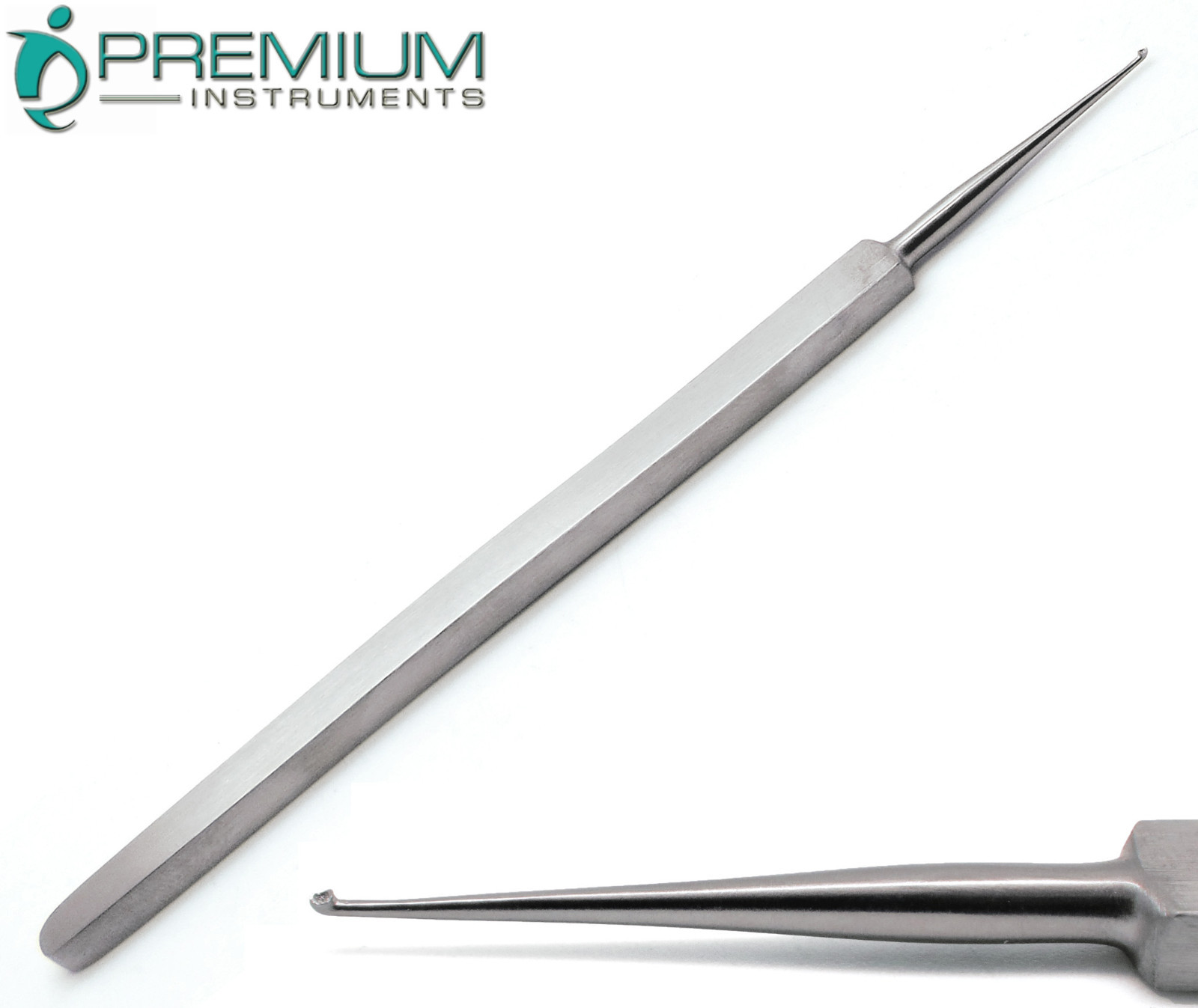 ENT Meyhoefer Chalazion Ear Curettes # -1 Cupped End 0.5mm Surgical Instruments
