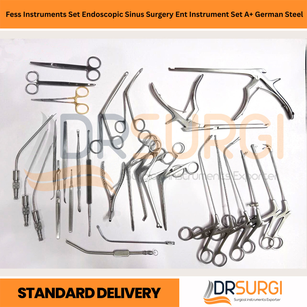 Fess Instruments Set Endoscopic Sinus Surgery Ent Instrument Set A+ German Steel