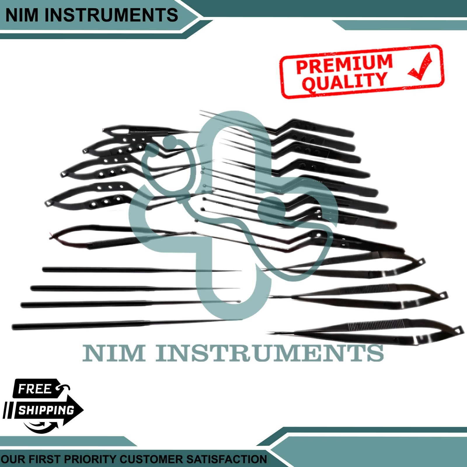Kamiyama Micro neuro surgery instruments set 20pcs surgical instruments