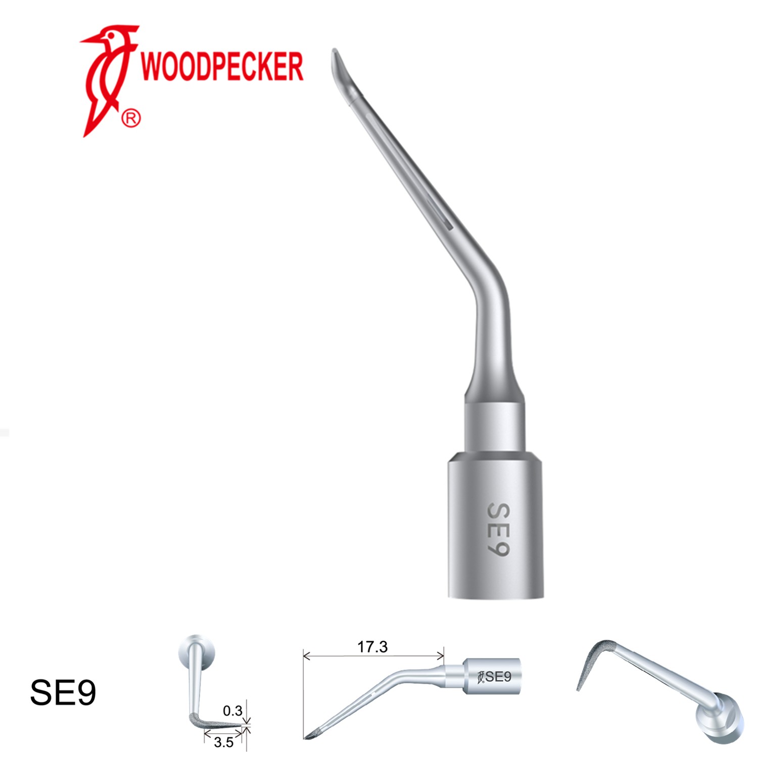 Woodpecker Dental Perio Bone Surgery Tips SE9 for Surgic Smart & Satelec Perio