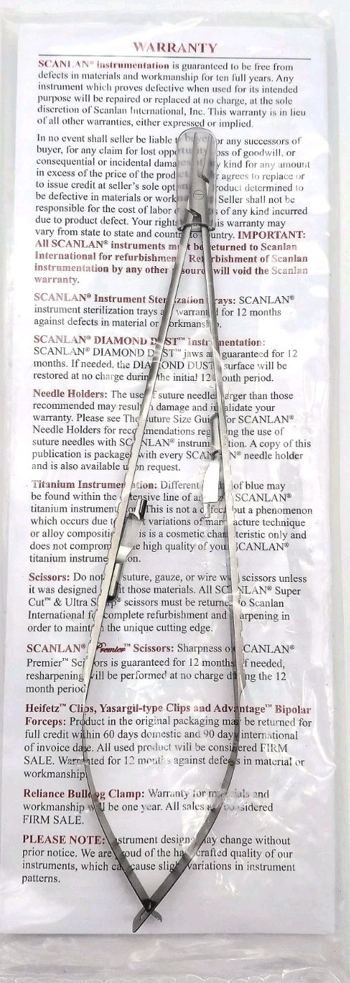 NEW Scanlan 6006-100 Diamond Dust Jacobson Micro Needle Holder 8″ OEM