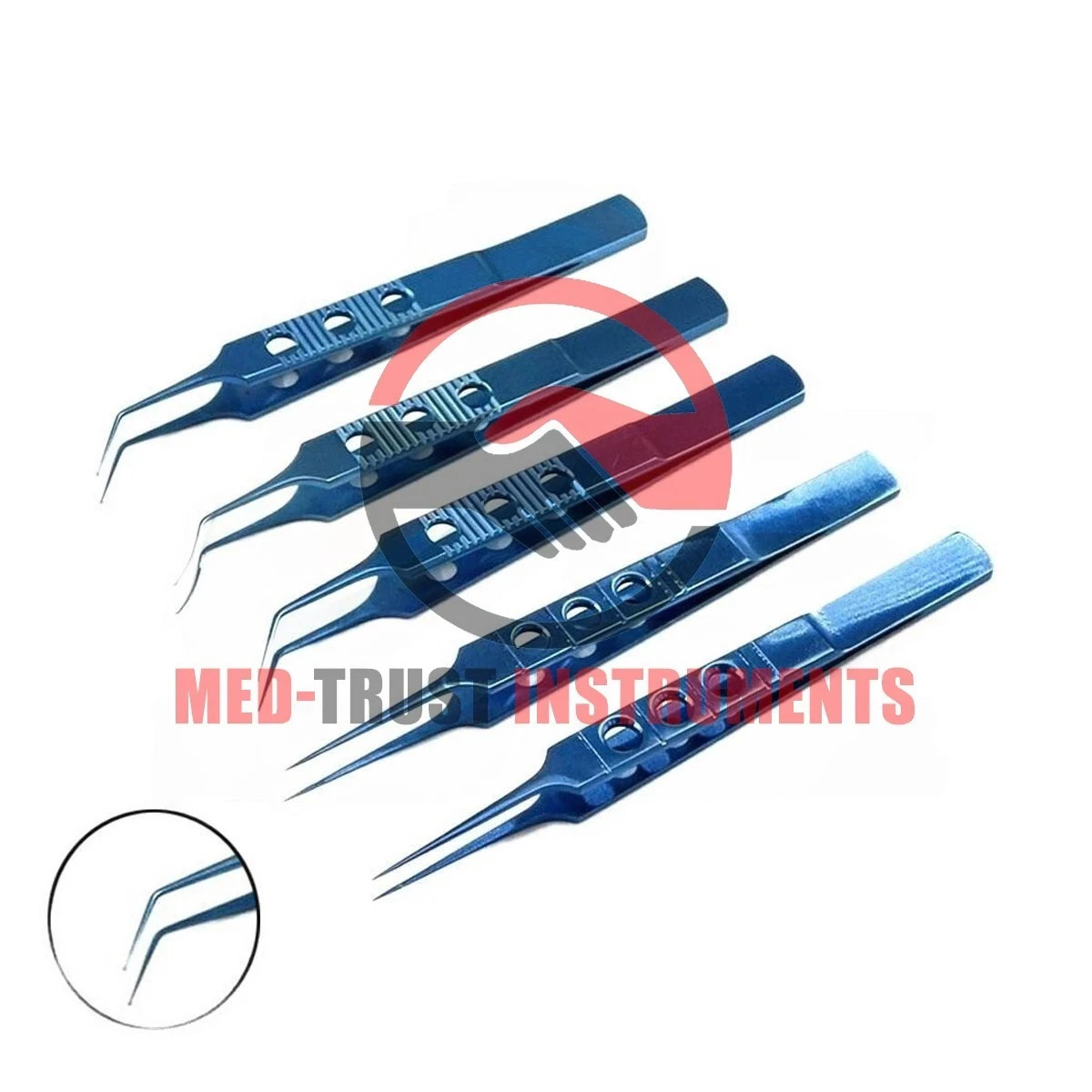 Eye Cataract Titanium Set 21 PCS Ophthalmic Surgical Instruments Set With Box