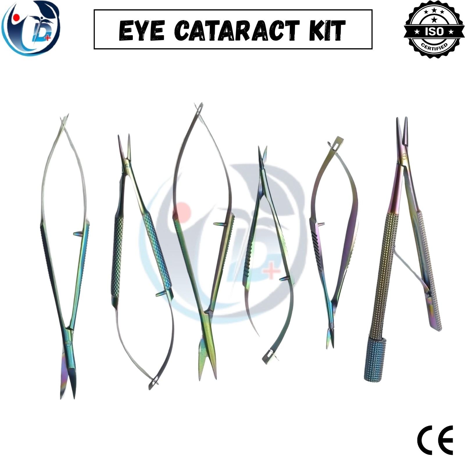 Eye Micro Cataract Surgery Multi-color Ophthalmic Surgical Instruments 21pcs box