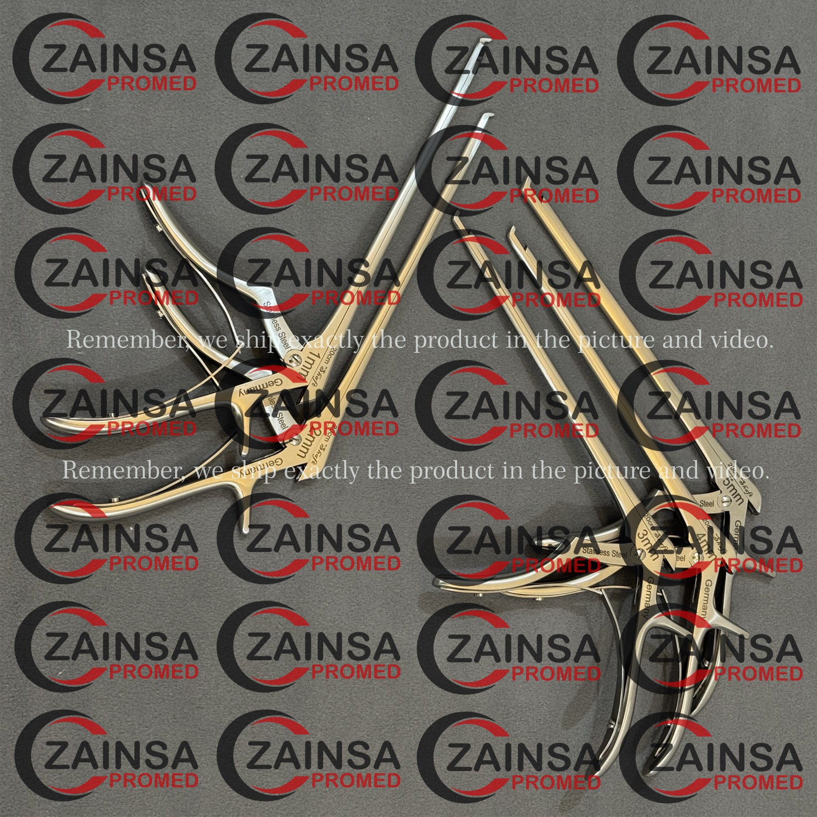 German Kerrison Rongeurs (1,2,3,4,5mm) Spine, Cervical Orthopedic