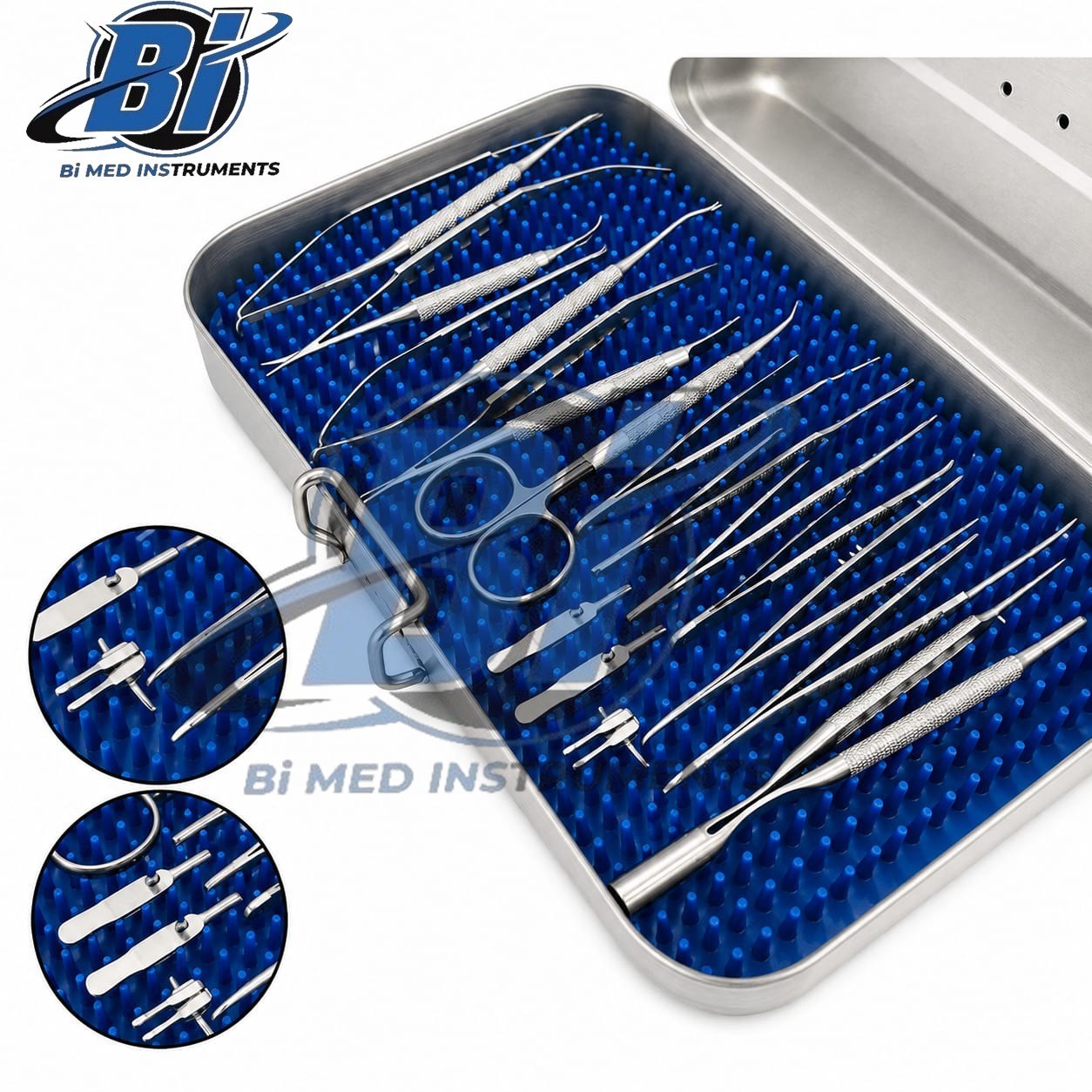 Basic Hand Surgery Set of Micro Surgical Instruments With case