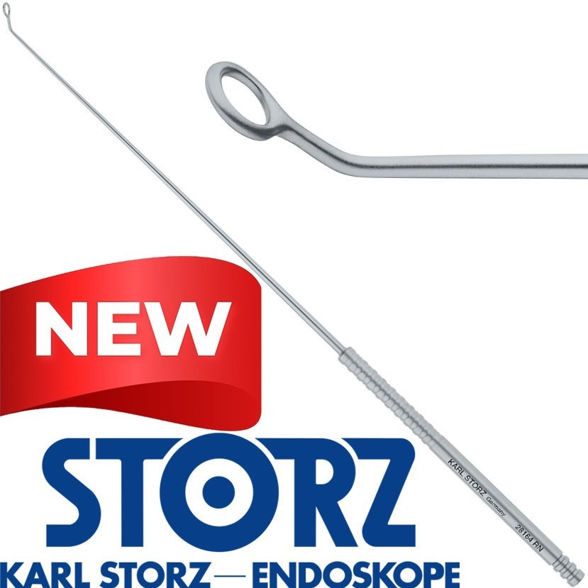 KARL STORZ 28164RN ENT Nasal 3mm Ring Curette Tip Angled 45° With Round Wire End