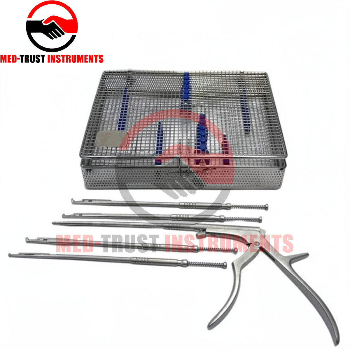 Interlaminar Kerrison Rotating Rongeur Set Spine Surgery Orthopedic Instruments