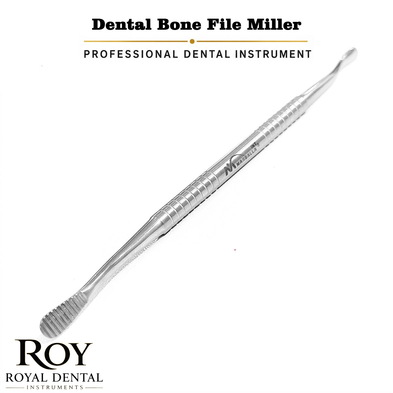 Dental Bone File Miller Filler Cross-Cut-Straight Shaping Surgical Instrument CE