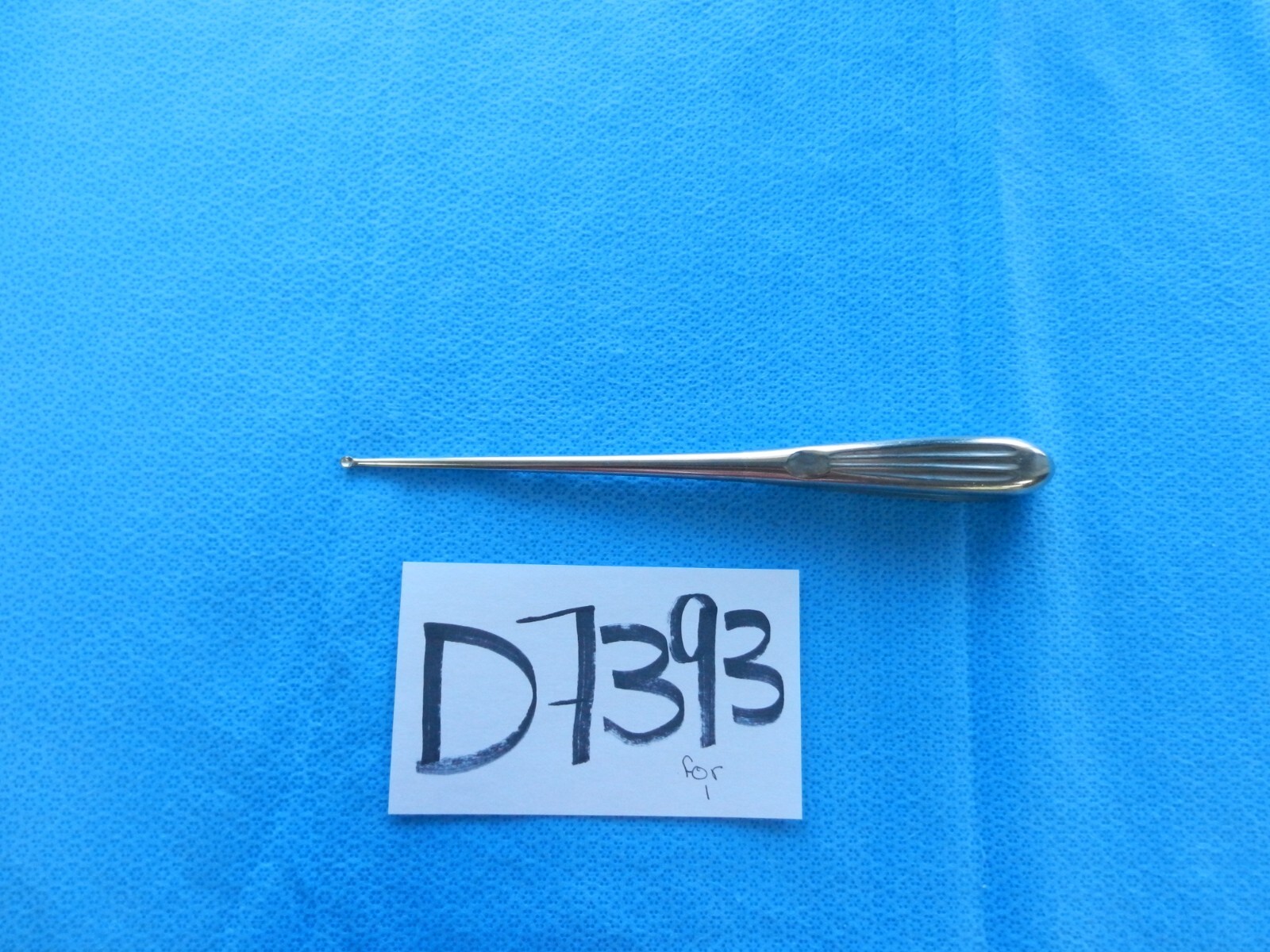 D7393 Zimmer Brun Straight Orthopedic Curette Size 00 22.7cm Long 3675-00-02